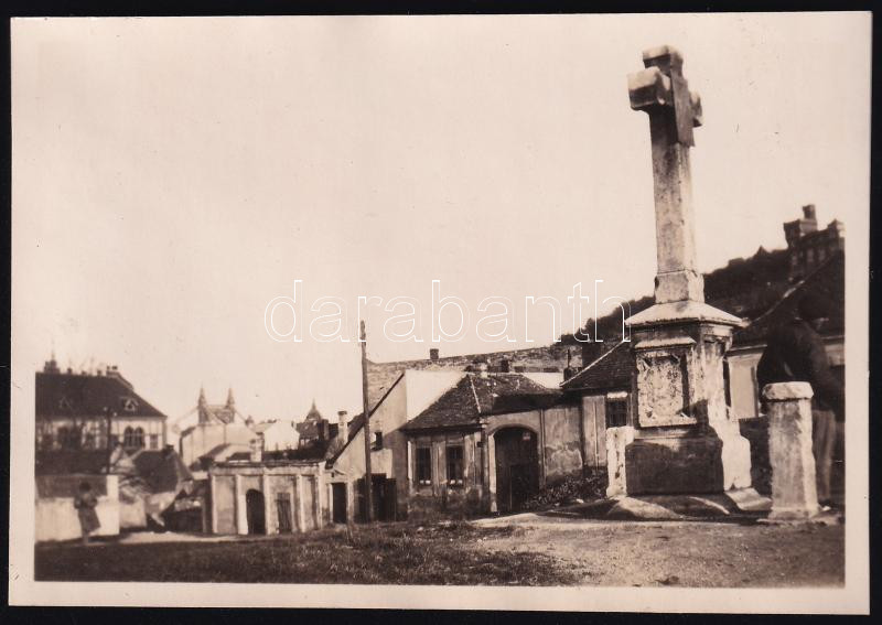 cca 1930 Budapest, tabáni részlet, fotó, 6×8,5 cm