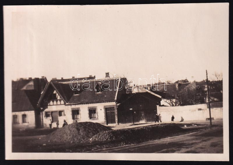 cca 1930 Budapest, tabáni részlet, fotó, 6×8,5 cm