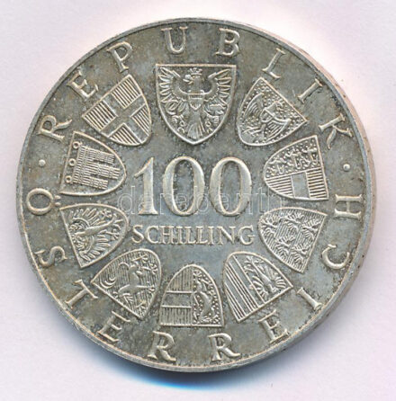 Ausztria 1974. 100Sch Ag 'XII. téli olimpia - Innsbruck 1976.' T:AU patina Austria 1974. 100 Schilling Ag 'Winter Olympics Innsbruck 1976.' C:AU patina Krause KM#2926