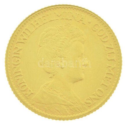 Hollandia 1912. 10G Au 'I. Vilma' (6,72g/0.900) T:AU,XF Netherlands 1912. 10 Gulden Au 'Wilhelmina' (6,72g/0.900) C:AU,XF Krause KM#149