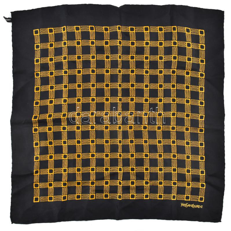 YSL jelzésű selyem kendő 50x50 cm