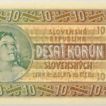 Szlovákia 1939. 10K 'SPECIMEN' perforációval, 'Hi 15 405469' T:UNC / Slovakia 1939. 10 Korun with 'SPECIMEN' perforation, 'Hi 15 405469' C:UNC Krause 4.s - Image 2
