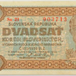 Szlovákia 1942. 20K 'Sn 21 903713' T:VF / Slovakia 1942. 20 Korun 'Sn 21 903713' C:VF Krause P#7