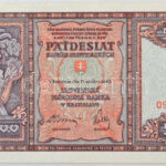 Szlovákia 1940. 50K 'Ji 097307' T:AU / Slovakia 1940. 50 Korun 'Ji 097307' C:AU Krause 9.a