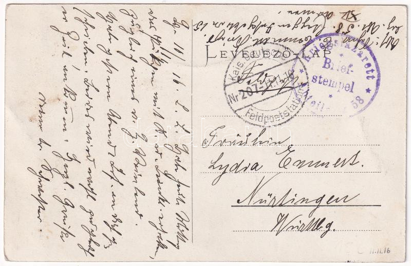 1916 Vöröstorony, Verestorony, Porcsesd, Porcesti, Turnu Rosu; Bahnhof Roten Turm / vasútállomás / railway station - Image 2