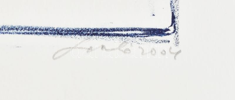 Sinkó István (1951-): Csatorna lejáró, 2004. Litográfia, papír, jelzett, számozott: 7/15. 36x50 cm. - Image 3