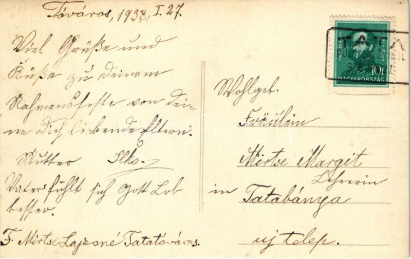 1938 Tatatóváros, Tata-Tóváros; Néptáncos leányok csoportja. photo - Image 2