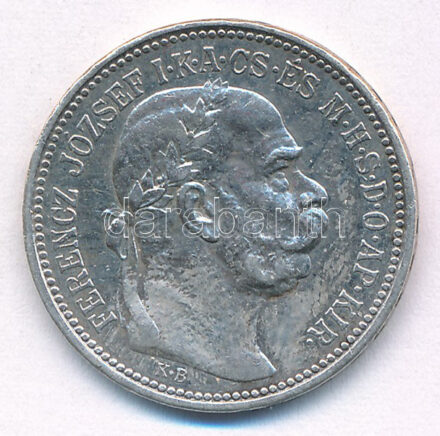 1915KB 1K Ag 'Ferenc József' T:XF,VF patina Adamo K5.1