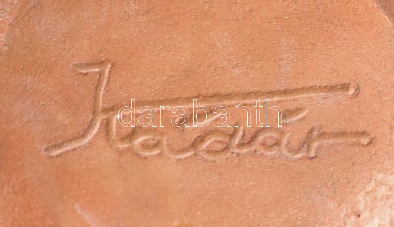 Kádár jelzésű mázas kerámia váza, hibátlan, m: 24 cm - Image 2
