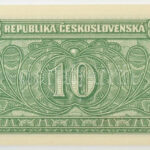 Csehszlovákia 1950. 10K három perforált lyuk 'Bc 103984' T:UNC / Czechoslovakia 1950. 10 Korun with 3 perforated holes 'Bc 103984' C:UNC Krause P#69 - Image 2
