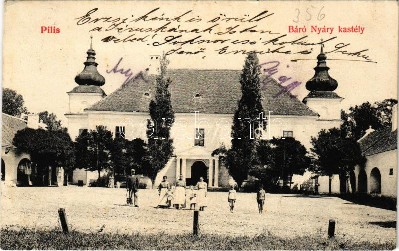 1911 Pilis, Báró Nyáry kastély (fa)