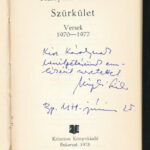 Kányádi Sándor: Szürkület. Bukarest, 1978. Kriterion. DEDIKÁLT. Egészvászon kötésben, kiadói papírborítóval, kis kopással - Image 2