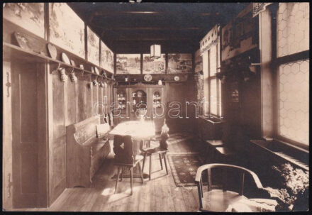 cca 1910 Parád, Szász szobabelső fotó 16x12 cm