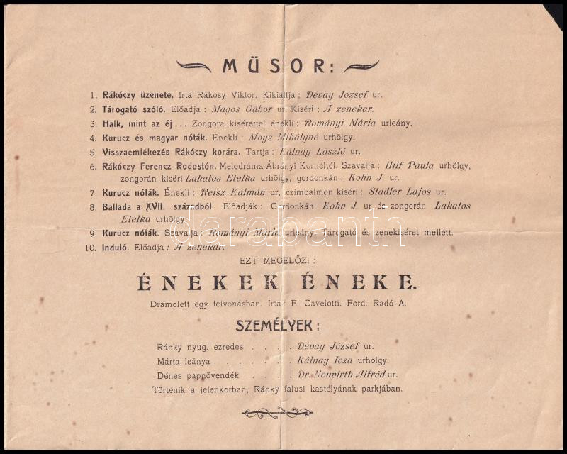 1903 Rahó, Táncmulatság meghívó, gyűrött - Image 2