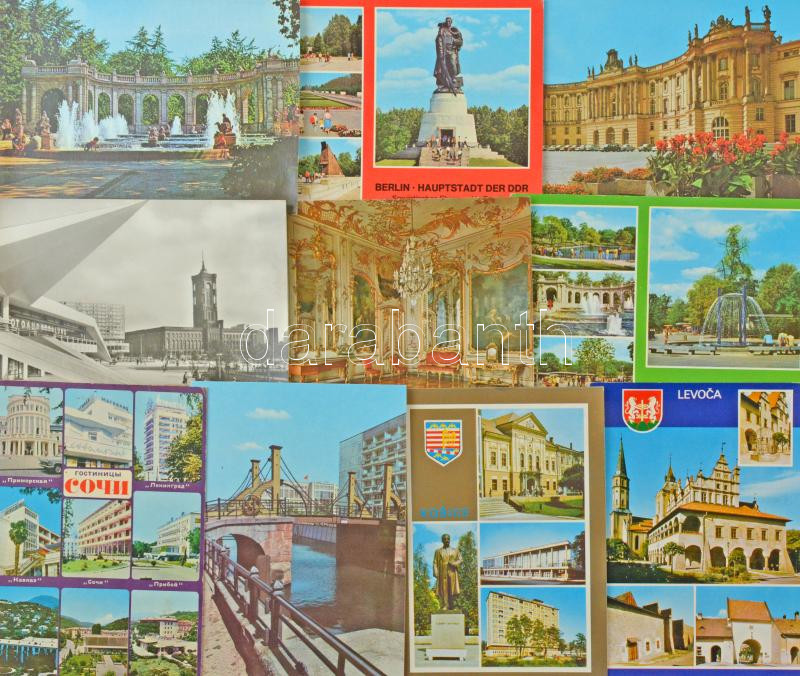 Kb. 150 db MODERN külföldi város képeslap / Cca. 150 modern town-view postcards from all over the world