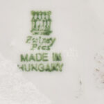 Zsolnay porcelán Szegedi emlék. Matricás, jelzett, minimális kopással 10x10 cm - Image 2