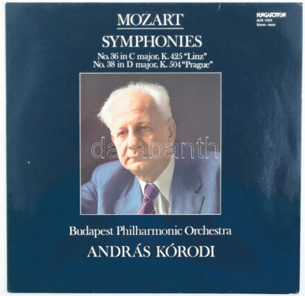 The Budapest Philharmonic Orchestra, Wolfgang Amadeus Mozart, András Kórodi - Symphonies No. 36 In C Major, K.425 'Linz' - No. 38 In D Major, K.504 'Prague'. Vinyl lemez, LP, Album, Hungaroton - SLPX 11924, Magyarország, 1978. Kissé szétvált