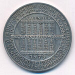Ausztria 1979. 'Naptár' ezüstözött bronz naptár érem (40mm) T:AU Austria 1979. 'Calendar' silver-plated bronze calendar medallion (40mm) C:AU