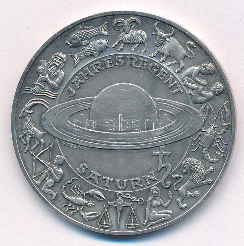 Ausztria 1979. 'Naptár' ezüstözött bronz naptár érem (40mm) T:AU Austria 1979. 'Calendar' silver-plated bronze calendar medallion (40mm) C:AU - Image 2