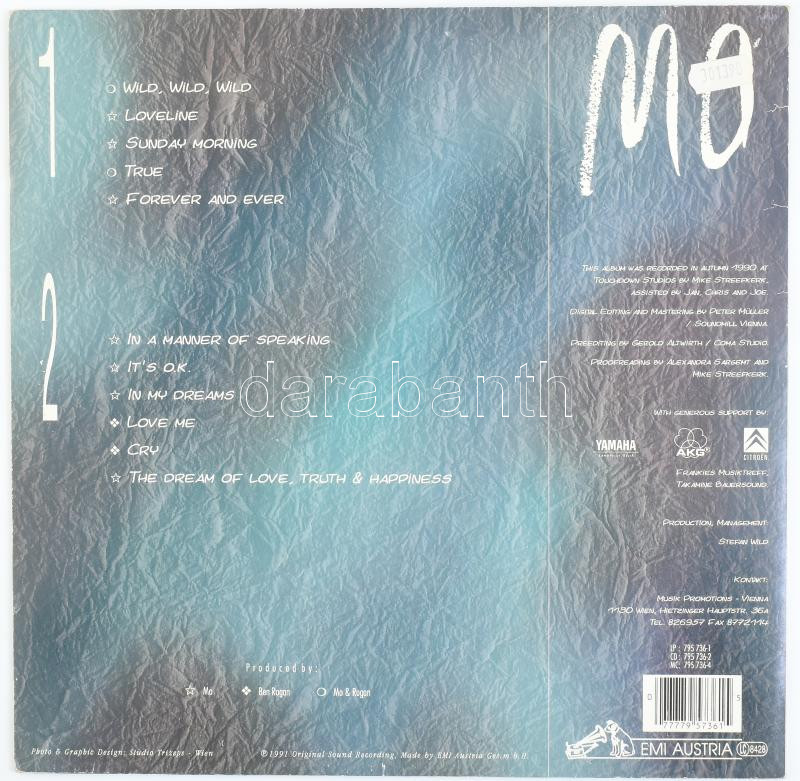Mo - Dancing With An Eskimo. Vinyl lemez, LP, Album, Stereo, EMI Austria - 795 736-1, Európa, 1991 - Image 2