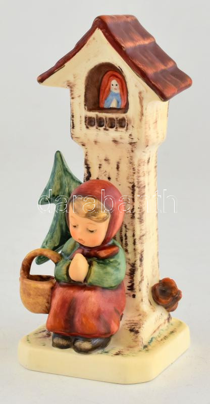 Hummel Goebel kerámia figura. Eredeti dobozában. Kézzel festett, jelzett, hibátlan. leírással