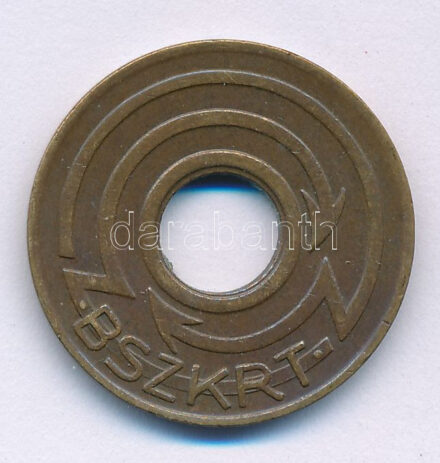 ~1946-1949. 5Ft 'BSZKRT (Budapest Székesfőváros Közlekedési Részvénytársaság)' T:XF