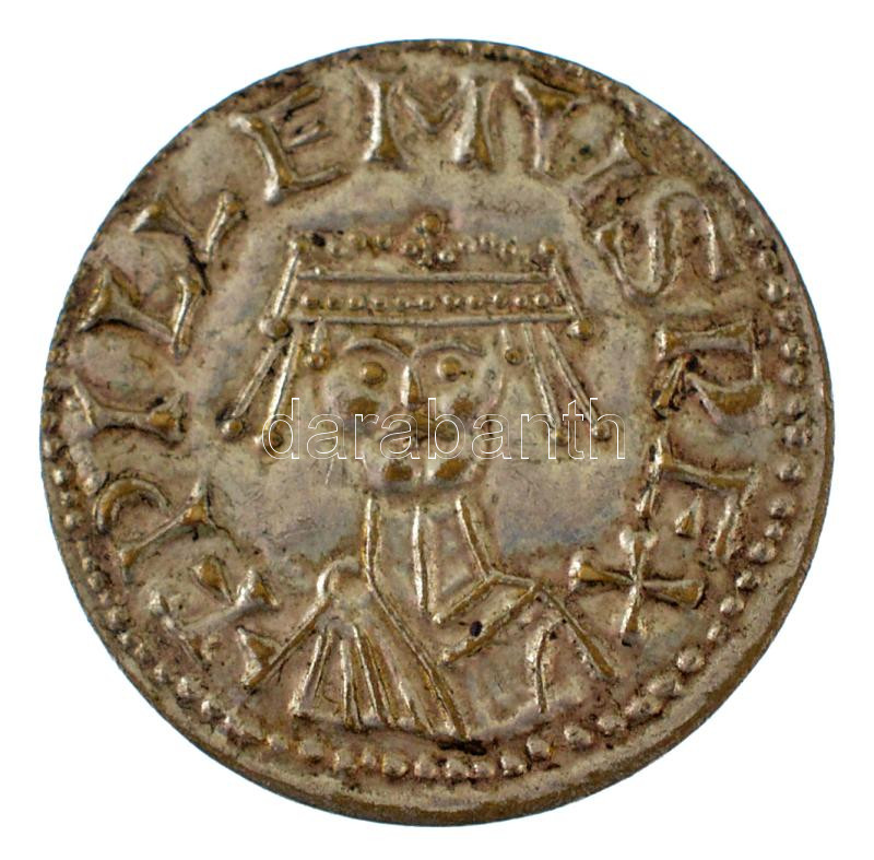 Nagy-Britannia ~XI. század 'I. Hódító Vilmos' fém modern replika T:AU patina Great Britain ~11th century 'William I 'the Conqueror' ' metal modern replica C:AU patina