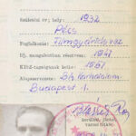 1958 Bp., BM Karhatalom alkalmazottja részére kiállított, fényképes KISZ tagsági igazolvány + Karhatalmi felvarró, 7,5x7 cm - Image 2