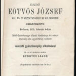 1871 Gyászima báró Eötvös József emlékére. 8p - Image 2