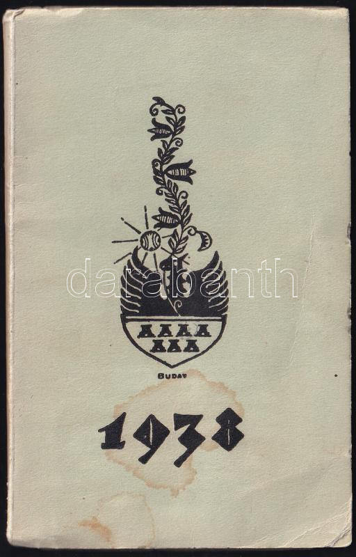 1938 Szegedi Kis Kalendárium zsebnaptár