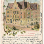 1902 Opava, Troppau; Neuerbaute Troppauer Sparkassa / savings bank. Art Nouveau, floral (fa)