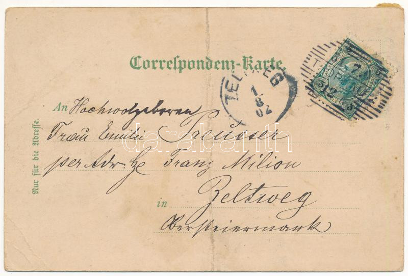 1902 Opava, Troppau; Neuerbaute Troppauer Sparkassa / savings bank. Art Nouveau, floral (fa) - Image 2