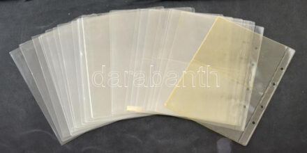 24db műanyag egyes és kettes osztású bankjegy berakólap használt állapotban