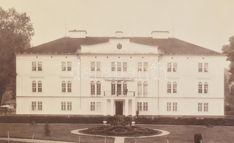 cca 1900 Pohorella, Coburg Fülöp herceg kastélya, Klösz György (1844-1913) nagy méretű fotója, 23,5×34,5 cm - Image 2