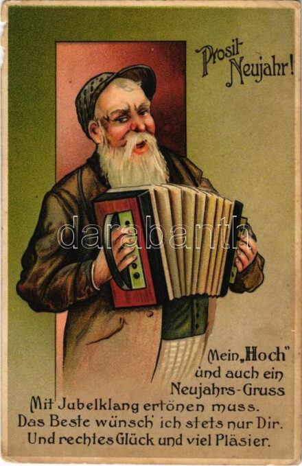 Prosit Neujahr! / New Year greeting card (b)