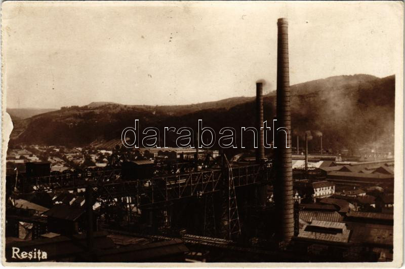 1933 Resicabánya, Resita; vasgyár / iron works, factory