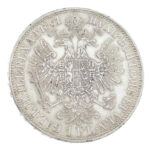 Ausztria 1861A 1Fl Ag 'Ferenc József' T:AU,XF / Austria 1861A 1 Florin Ag 'Franz Joseph' C:AU,XF Krause KM#2219