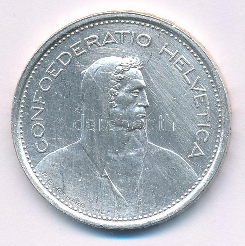 Svájc 1967B 5Fr Ag T:XF Switzerland 1967. 5 Francs Ag C:XF Krause KM#40 - Image 2