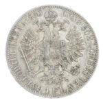 Ausztria 1860A 1Fl Ag 'Ferenc József' T:XF / Austria 1860A 1 Florin Ag 'Franz Joseph' C:XF Krause KM#2219