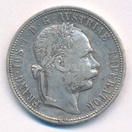 Ausztria 1879. 1Fl Ag 'Ferenc József' T:VF Austria 1879. 1 Florin Ag 'Franz Joseph' C:VF Krause KM#2222
