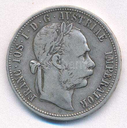 Ausztria 1888. 1Fl Ag 'Ferenc József' T:F patina Austria 1888. 1 Florin Ag 'Franz Joseph' C:F patina Krause KM#2222