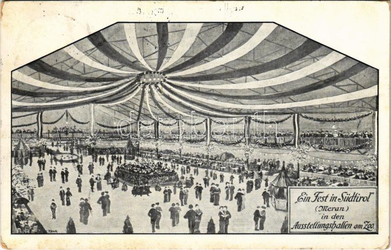 1913 Berlin, Ein Fest in Südtirol (Meran) in den Ausstellungshallen am Zoo (EK)