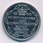 Jamaika 1966. 5Sh Cu-Ni 'Nemzetközösségi Játékok, Kingston' T:AU Jamaica 1966. 5 Shilling Cu-Ni 'Commonwealth Games, Kingston' C:AU Krause KM# 40