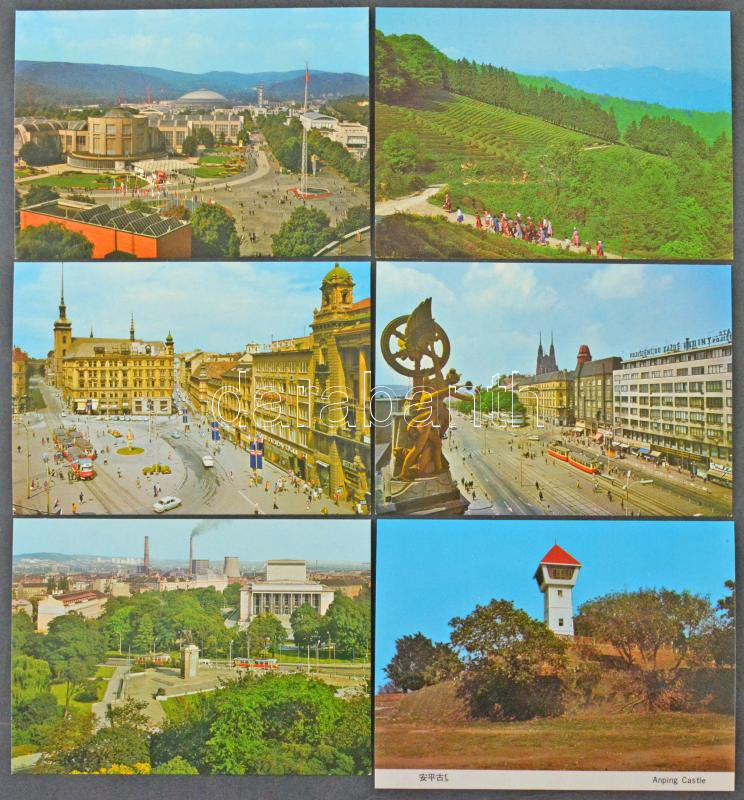 Kb. 100 db MODERN postatiszta külföldi város képeslap / Cca. 100 modern unused town-view postcards from all over the world