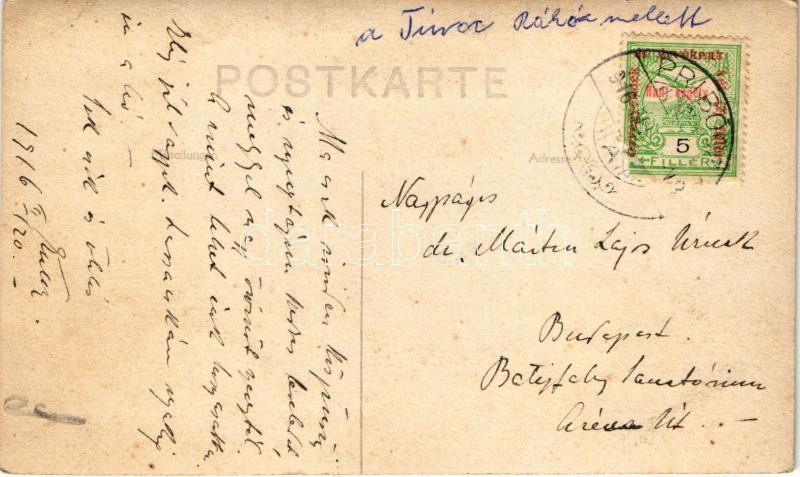 1916 Pribóc, Príbovce; Turóc partja / Turiec riverside. photo - Image 2