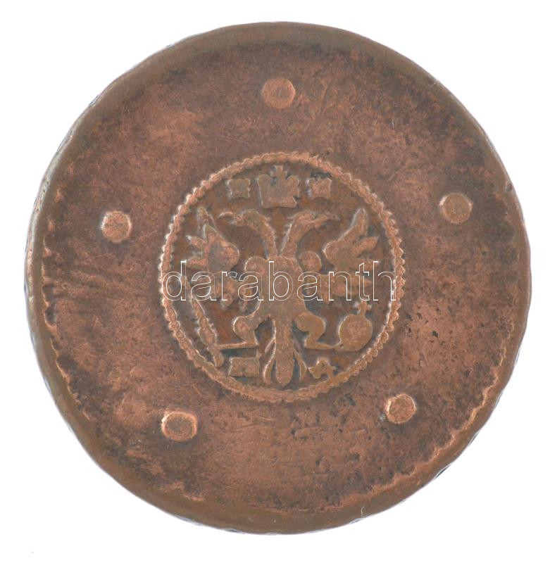Orosz Birodalom 1729. 5K Cu 'II. Péter' T:VF patina, ü. / Russian Empire 1729. 5 kopecks Cu 'Peter II' C:VF patina, ding Krause KM#165 - Image 2