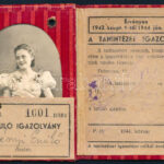 1943 Debreceni Helyi Vasút Részvénytársaság fényképes igazolványa