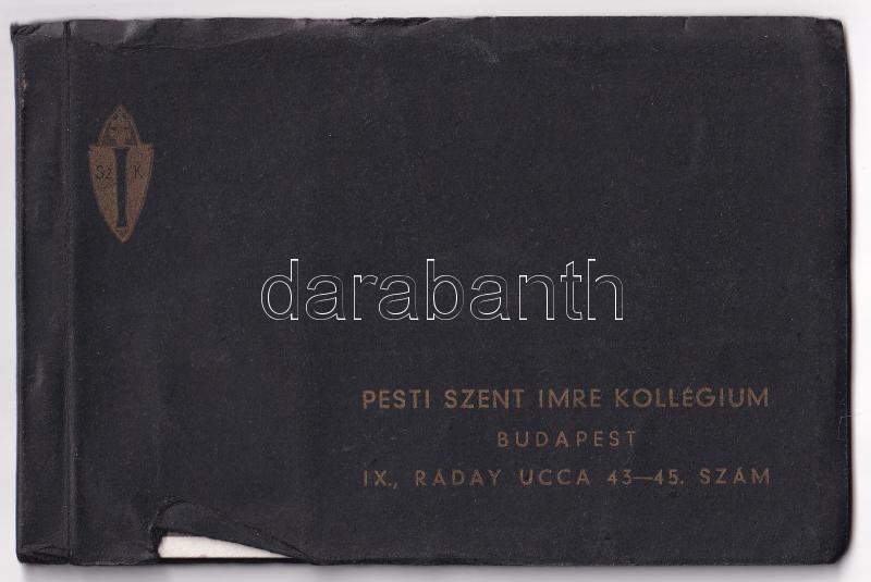 Budapest IX. Pesti Szent Imre Kollégium. Ráday utca 43-45. - képeslapfüzet 12 képeslappal