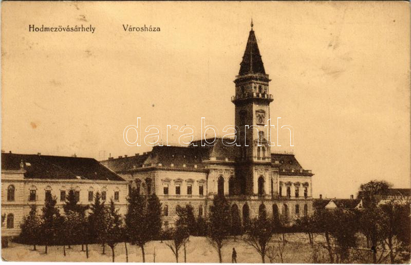 Hódmezővásárhely, Városháza. Posztós Pál kiadása (fa)