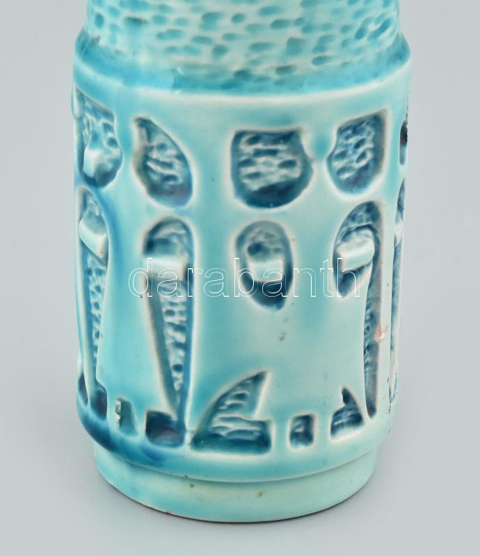 Zsolnay Kovács István alapmázas váza, jelzés nélkül, ragasztott, restaurált, m: 26 cm - Image 2
